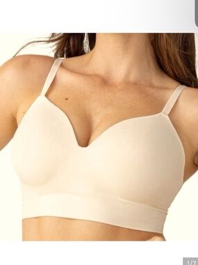 Truekind Supportive Comfort Wireless Shaping Bra chai Nude Beige XL